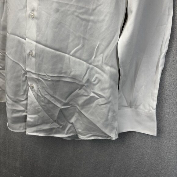 NWT Bill Blass Traveler Button Up Twill Shirt Mens Small Slim Fit Wrinkle Free - Picture 10 of 11